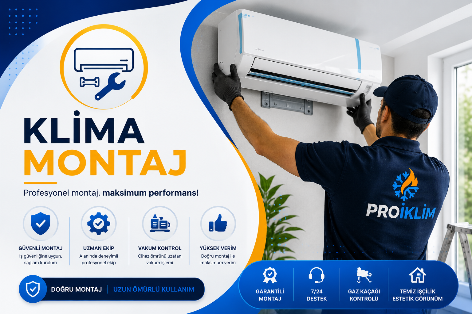 Proiklim klima montaji hizmeti